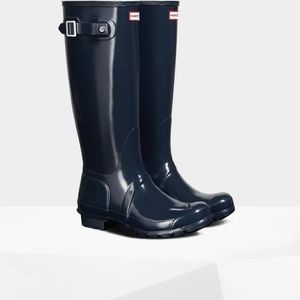 Navy Blue Hunter boots